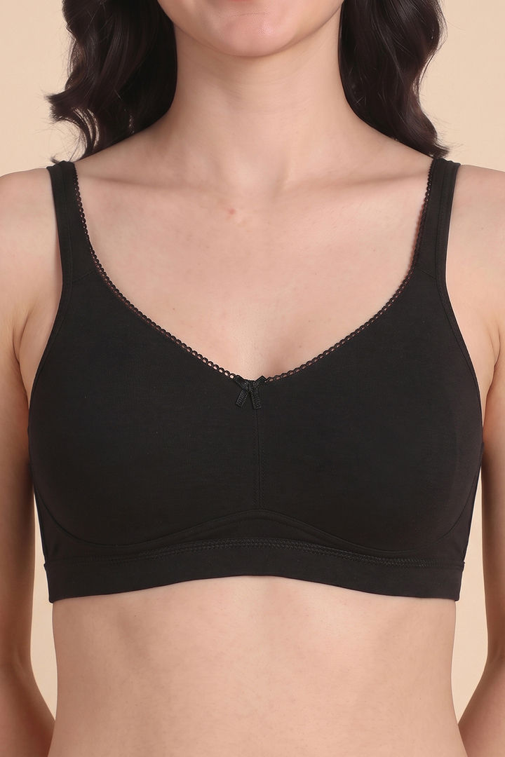 Zivame Double Layered Non Wired 3/4th Coverage Tshirt Bra - Tap Shoe — image 4